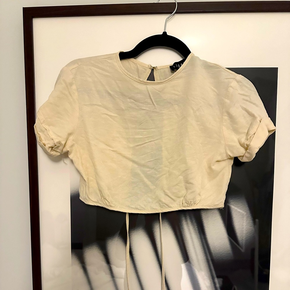 Lioness open back crop top